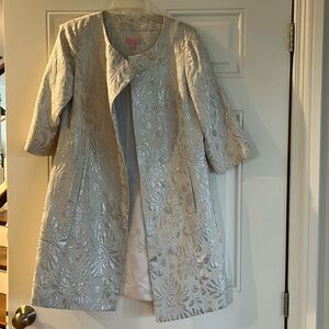 Vintage 00s Lily Pulitzer “Jackie” overcoat Size 6, 3/4 sleeves